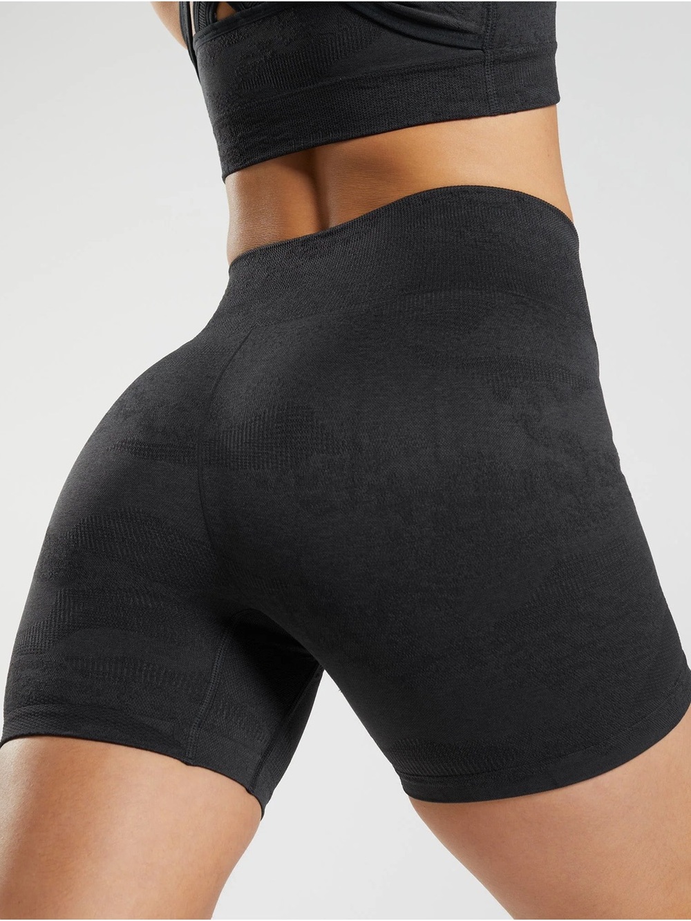 NWOT Gymshark Adept Camo Asphalt High-Waist Seamless Bike Shorts